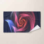 Abstracte vortex vorm rood en blauw bad handdoek (Handdoek)