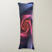 Abstracte vortex vorm rood en blauw lichaamskussen (Voorkant Verticaal)