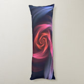 Abstracte vortex vorm rood en blauw lichaamskussen (Achterkant (Verticaal))