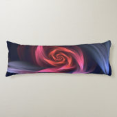 Abstracte vortex vorm rood en blauw lichaamskussen (Voorkant)