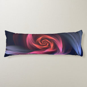 Abstracte vortex vorm rood en blauw lichaamskussen
