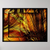 Abstracte vrede in het Poster van glas (Voorkant)