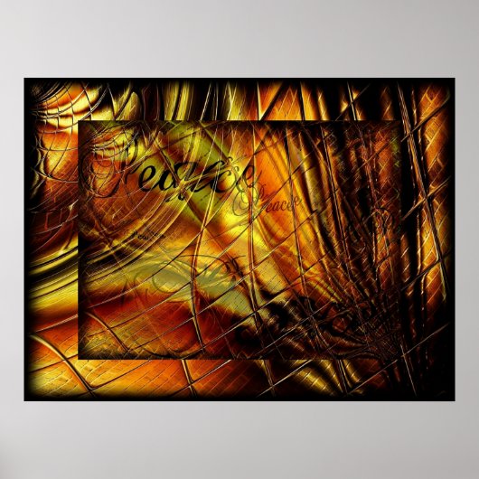 Abstracte vrede in het Poster van glas (Voorkant)