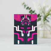 Abstracte vriend - Ken Gage Art Briefkaart (Staand voorkant)