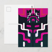 Abstracte vriend - Ken Gage Art Briefkaart (Voorkant / Achterkant)