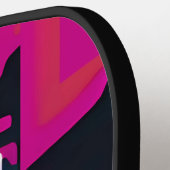 Abstracte vriend - Ken Gage Art Pickleball Paddle (Links Detail)