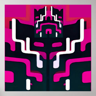 Abstracte vriend - Ken Gage Art Poster