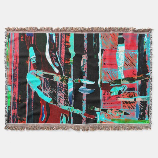 Abstracte vrijheid – aangepaste werpdeken deken (Voorkant)