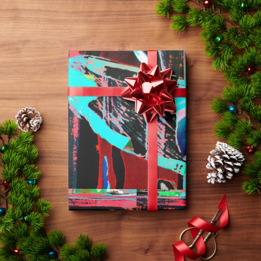 Abstracte Vrijheid – Douane Inpakpapier (73 cm x 1 (Feestdagen Geschenken)