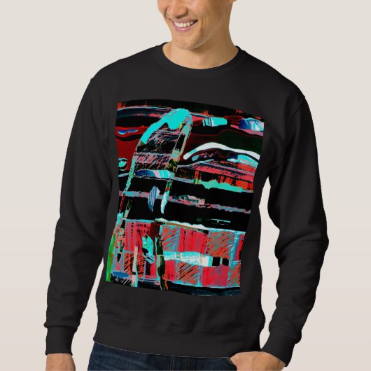 Abstracte Vrijheid – Heren Basic Sweatshirt (Voorkant)