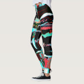 Abstracte Vrijheid – Leggings met All‑Over‑Print (Links)
