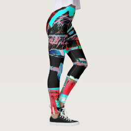 Abstracte Vrijheid – Leggings met All‑Over‑Print