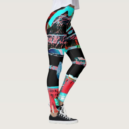 Abstracte Vrijheid – Leggings met All‑Over‑Print (Rechts)
