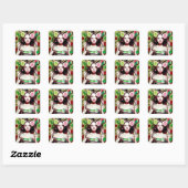  Abstracte Vrouw Collage Art AI Vierkante Sticker (Vel)