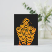Abstracte Vrouw Expressief Modern Silhouet Briefkaart (Staand voorkant)