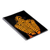 Abstracte Vrouw Expressief Modern Silhouet Notitieboek (Rechterzijde)