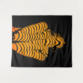 Abstracte Vrouw Expressief Modern Silhouet Wandkleed (Voorkant (horizontaal))