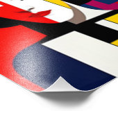 Abstracte vrouw face art Fotovergroting Foto Afdruk (Hoek)