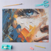 Abstracte vrouw I Tissuepapier (Craft)