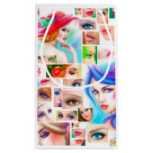 Abstracte vrouw klein cadeauzakje (Achterkant)