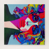 Abstracte vrouw legpuzzel (Horizontaal)