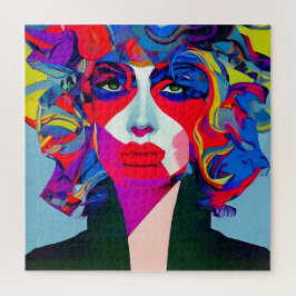 Abstracte vrouw legpuzzel