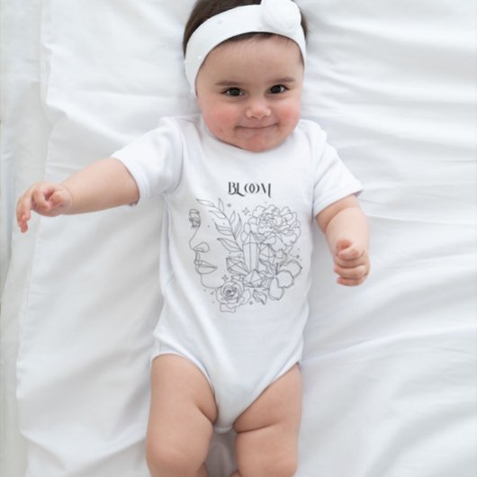 Abstracte vrouw lijn kunst, bohemian boho romper
