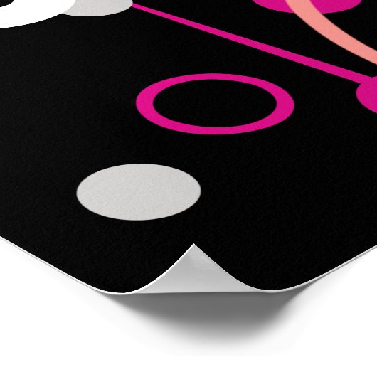 Abstracte vrouw lijn kunst mijn keuze mijn lichaam poster (Hoek)