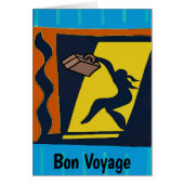 Abstracte vrouw met gitcase (Voorkant)