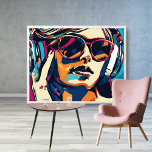 Abstracte Vrouw Muziek Pop Art 2 Poster<br><div class="desc">Stap in een symfonie van kleuren en creativiteit met onze 'Abstract Woman Music Pop Art 2 Poster.' Dit boeiende kunstwerk versmelt de wereld van de abstracte kunst en het ritme van de muziek op een eigentijdse en artistieke manier. Het levendige design en de ingewikkelde details creëer is een visueel boeiend...</div>