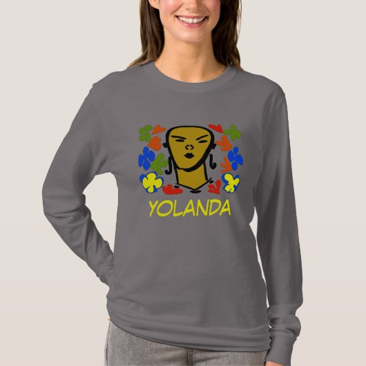 Abstracte vrouw, personaliseren t-shirt (Voorkant)