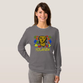 Abstracte vrouw, personaliseren t-shirt (Voorkant volledig)