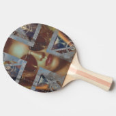 Abstracte vrouw Ping Pong Paddle Tafeltennisbatje (Zijkant)