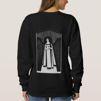 Abstracte vrouw tekenkunst vintage minimalistische trui