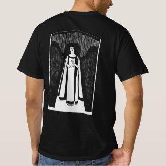 Abstracte vrouw tekent kunst vintage minimalistisc t-shirt