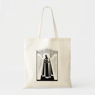 Abstracte vrouw tekent kunst vintage minimalistisc tote bag