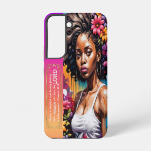 Abstracte vrouw van geloof Spreuken 31 30 Samsung Galaxy Hoesje