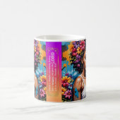 Abstracte vrouw van het geloof Spreuken 31 30 Koffiemok (Center)