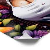 Abstracte vrouw van het geloof Spreuken 31 30 Perfect Poster (Hoek)