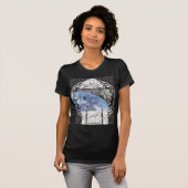 abstracte vrouwen blazen de aarde t-shirt (Voorkant volledig)