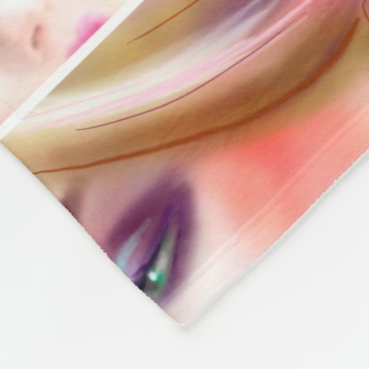 Abstracte vrouwen fleece deken (Hoek)