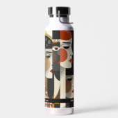 Abstracte vrouwen geconfronteerd met artistieke il waterfles (Links)