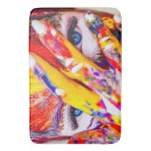 Abstracte vrouwen, geverfd badmat (Voorkant Verticaal)