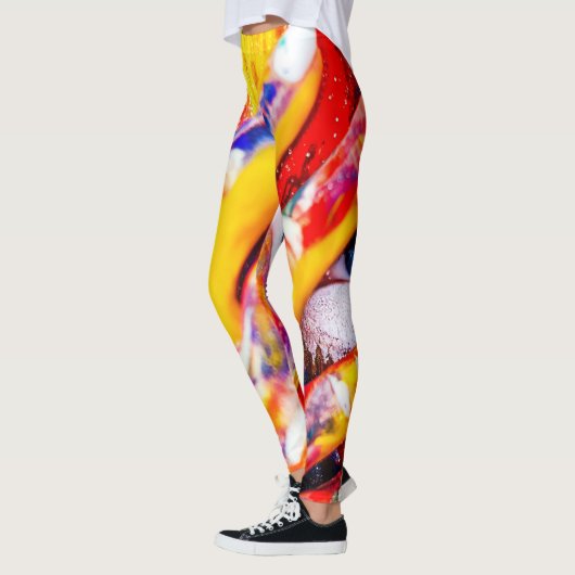 Abstracte vrouwen, geverfd leggings (Links)