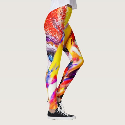 Abstracte vrouwen, geverfd leggings (Rechts)