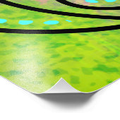 Abstracte vrouwen gezicht kubisme stijl schilderen foto afdruk (Hoek)