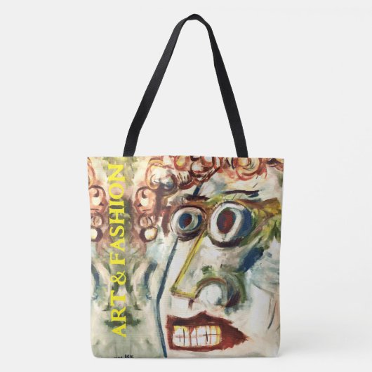 Abstracte vrouwen gezicht kunst / Mode Tote Bag (Voorkant)