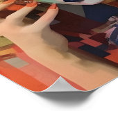 Abstracte vrouwen gezichten poster (Hoek)