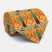 Abstracte vrouwen, stropdas (Opgerold)