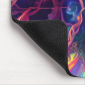 Abstracte vrouwengezicht muismat (Hoek)